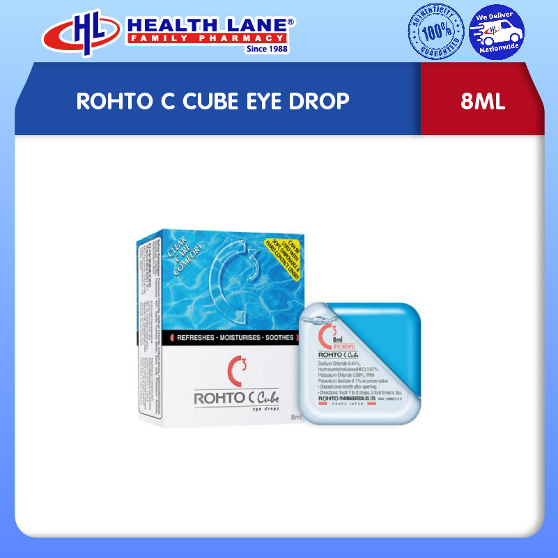 ROHTO C CUBE EYE DROP (8ML)